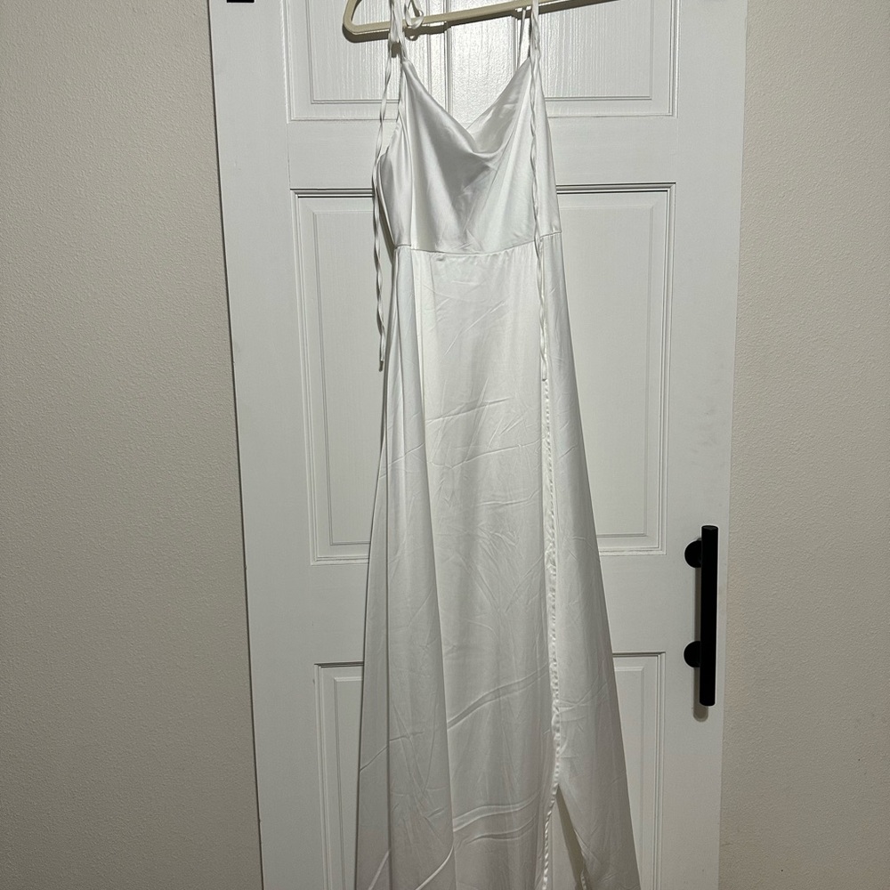 Silk White Dress
